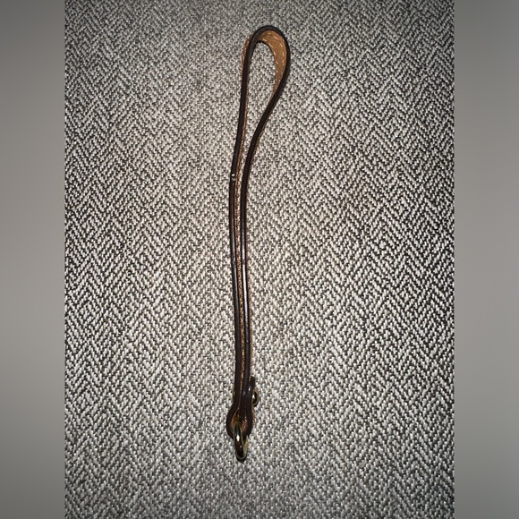 Michael Kors replacement leather strap wristlet coin Wallet Tan/Brown And Gold - Picture 7 of 10